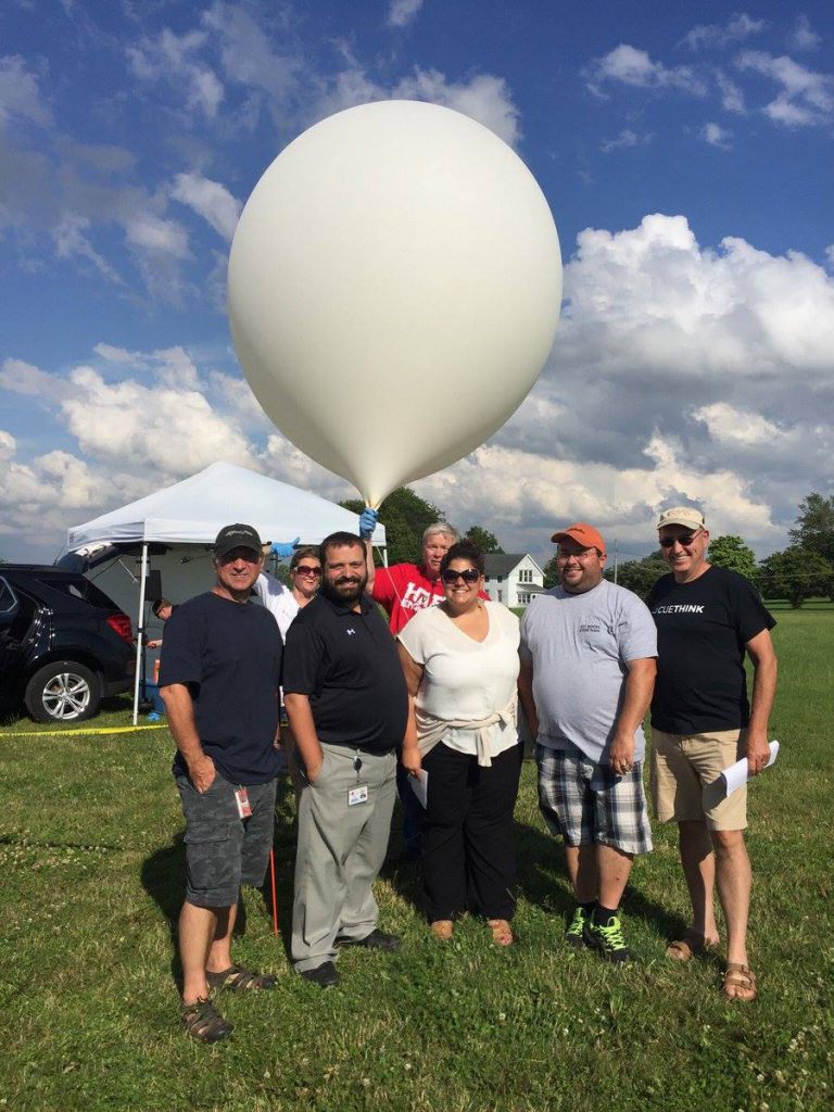 How to inflate a high altitude weather balloon
